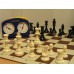 Zestaw: Zegar mechaniczny, figury szachowe plastikowe, szachownica zwijana, torba (Z-35/m)